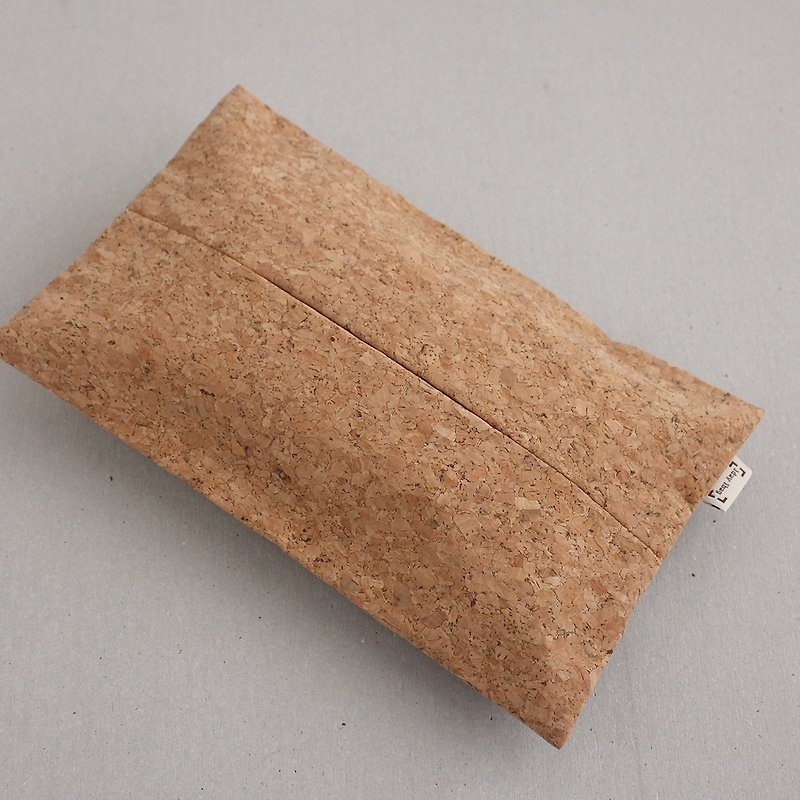 可定制 面纸袋 美桌神器 可买空白 颜色齐全 - 真软木材质 - 纸巾盒 - 棉．麻 咖啡色