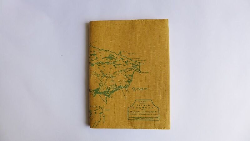 地图布笔记本・黄 - 笔记本/手帐 - 其他材质 黄色
