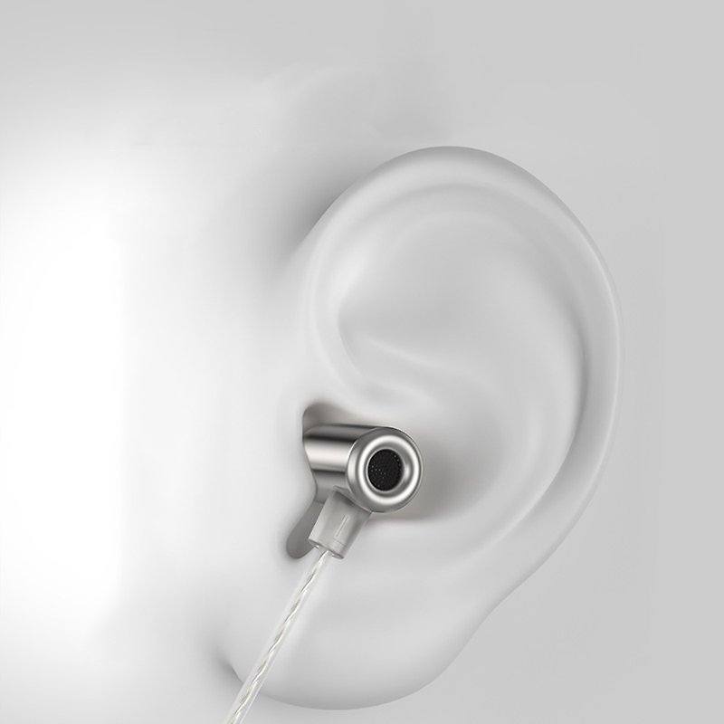 玲瓏  微動圈耳機   人體工學入耳式   手機音樂線控  小巧迷你 - 耳机 - 其他金属 