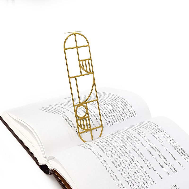 Artistic bookmark // Bauhaus geometry inspired // Free shipping worldwide //