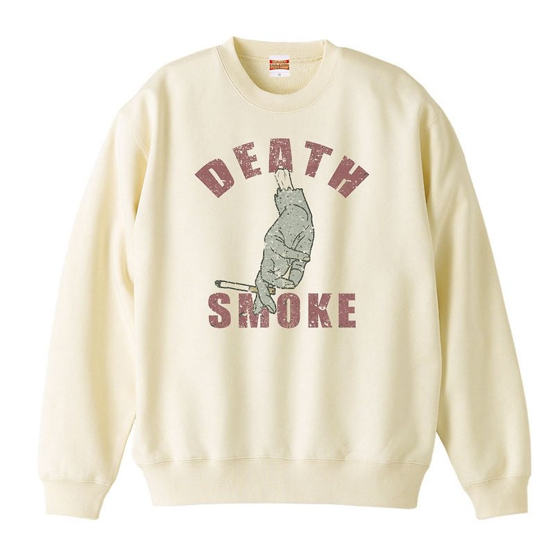 スウェット / Death Smoke - 男装上衣/T 恤 - 棉．麻 卡其色