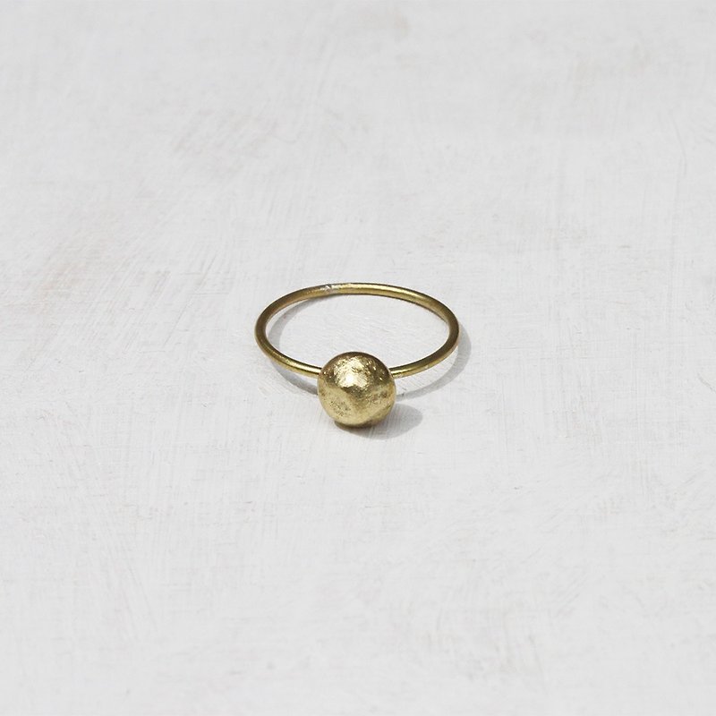 简约黄铜小球戒指 - 戒指 - 其他金属 金色