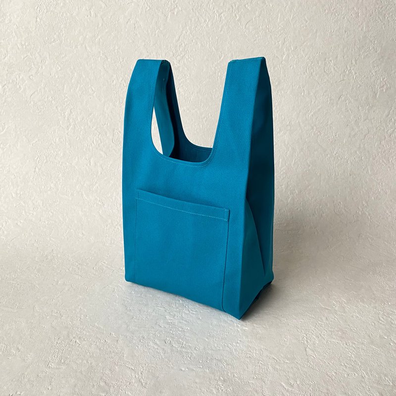 可爱到无法割舍 - Subbag Mini Tote - 【绿】 - 手提包/手提袋 - 棉．麻 蓝色