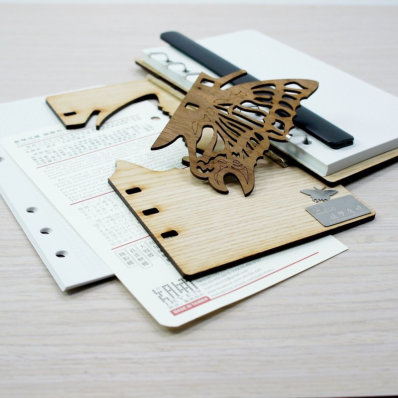 台湾蝴蝶系列-质感手写本 - 笔记本/手帐 - 木头 咖啡色
