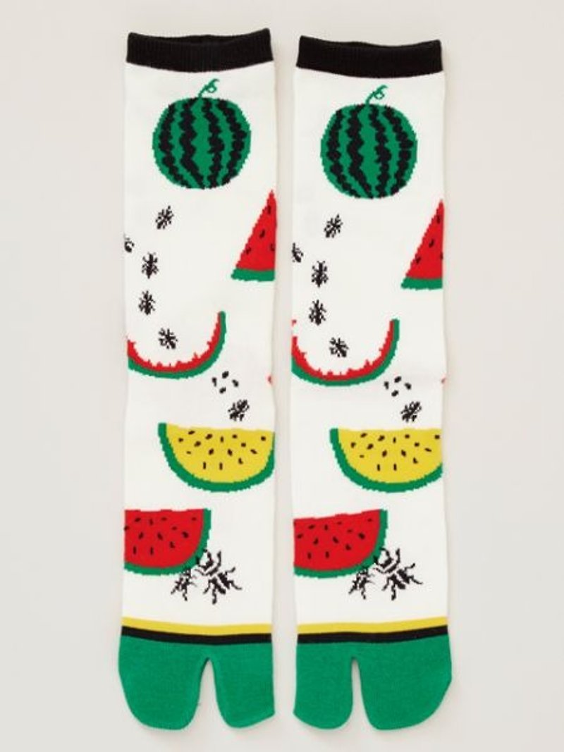 预购中 美味的西瓜两指袜 中等长度7JKP7109 - 袜子 - 棉．麻 多色