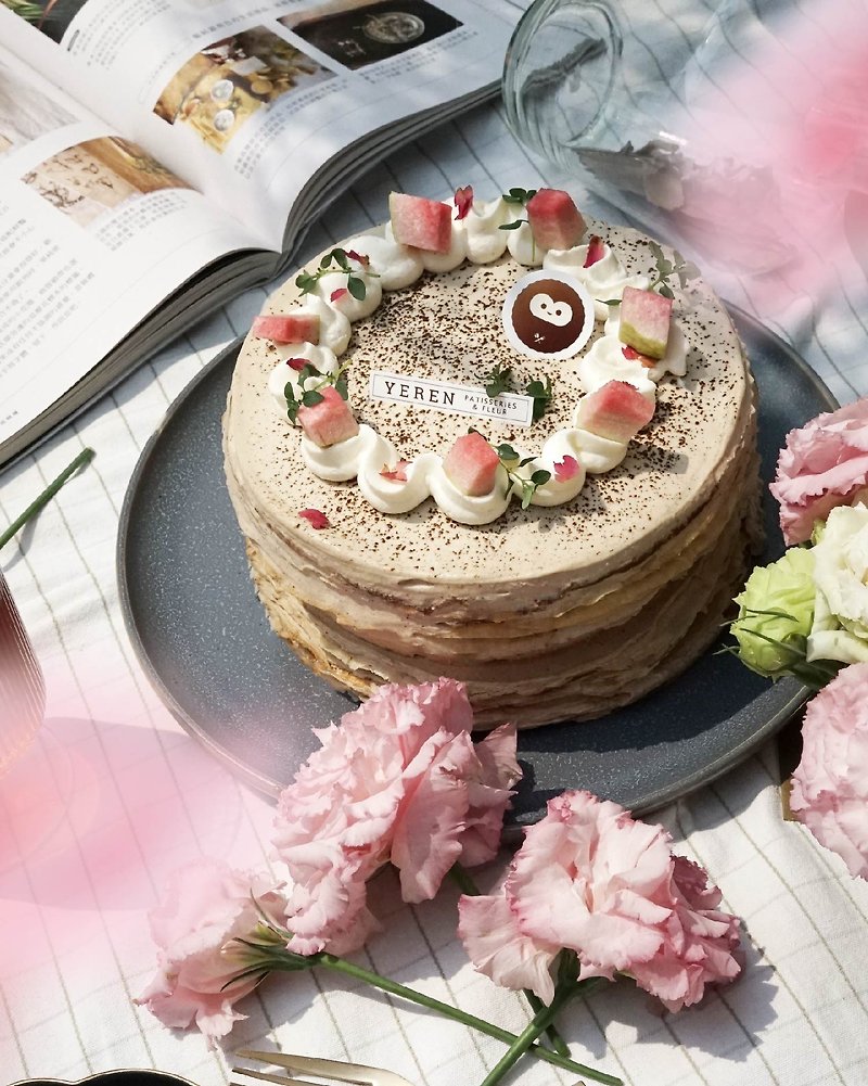 【母亲节蛋糕热销款】红心芭乐奶茶千层 6寸宅配 - 蛋糕/甜点 - 新鲜食材 