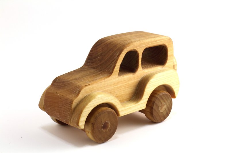 吉普车 - 玩具/玩偶 - 木头 咖啡色