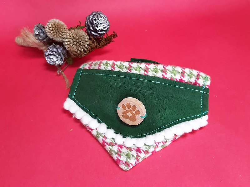 主子卖萌-缤纷圣诞系列-口袋领巾(草绿) - 衣/帽 - 其他材质 绿色