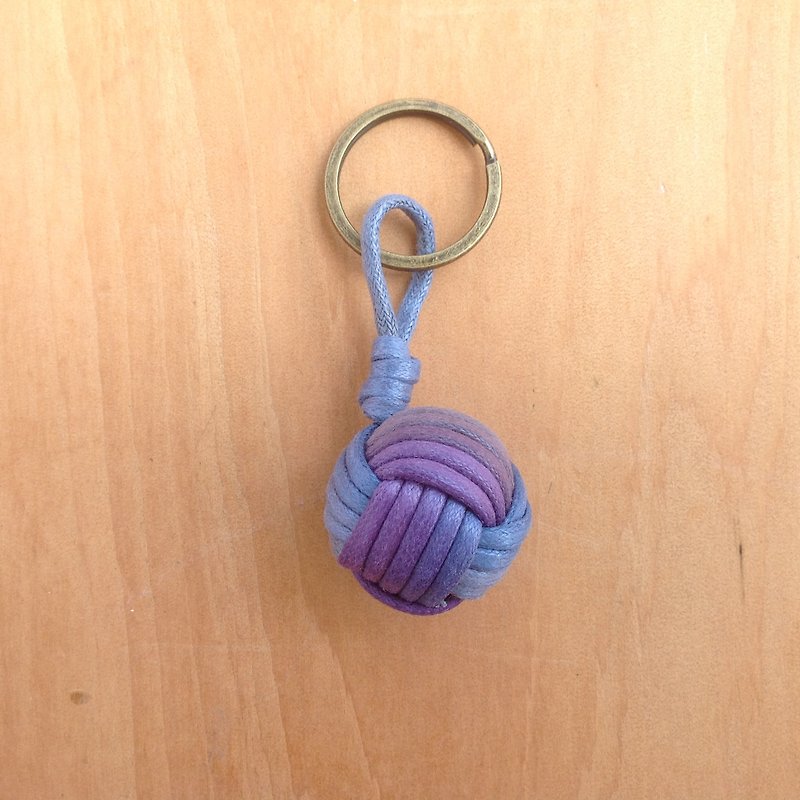 Monkey fistknot钥匙圈- 水手钥匙- 渐层蓝紫色 - 钥匙链/钥匙包 - 其他材质 多色
