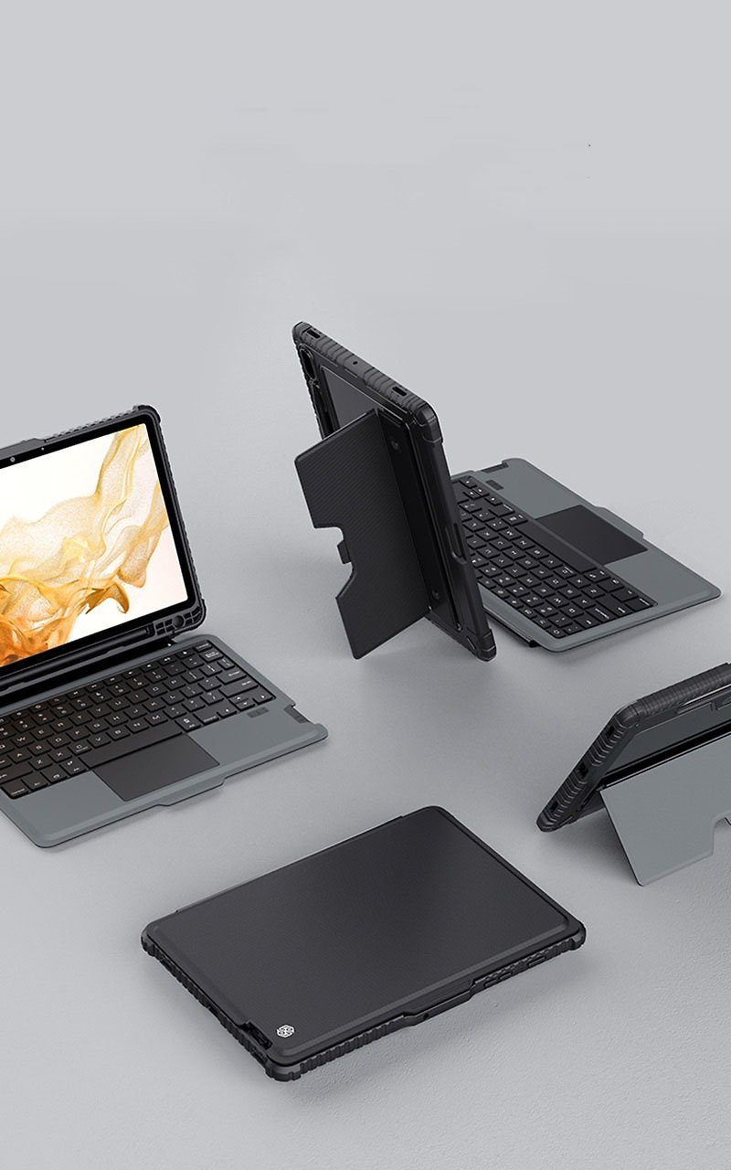 SAMSUNG Tab S8/S8 5G 悍能键盘保护套(新款) - 平板/电脑保护壳 - 塑料 黑色