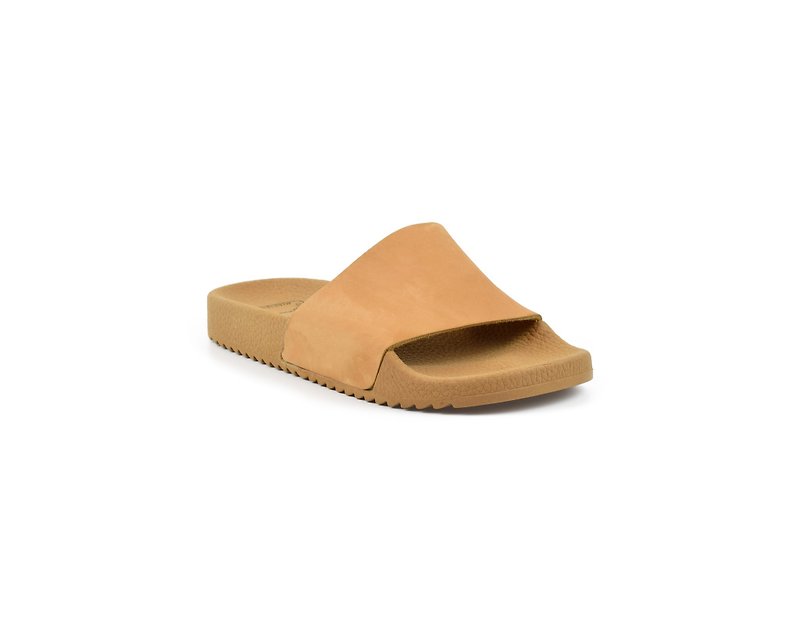 Sandals Women, Leather Slip ons, Beach Sandals, Summer Slides, Luxury Slippers. - 男女凉鞋 - 真皮 咖啡色