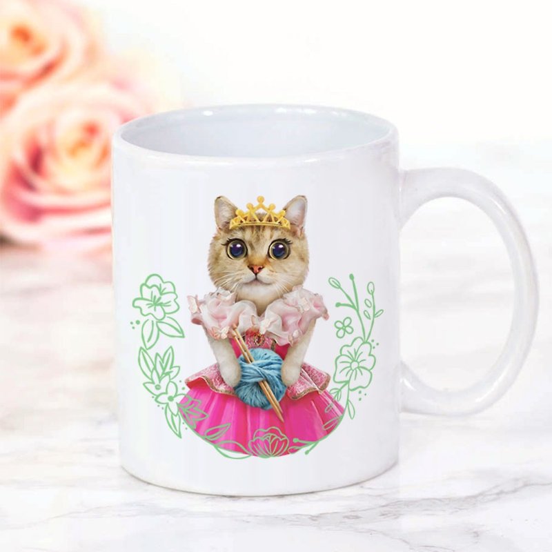 猫公主 Sleeping Cat 马克杯 - 咖啡杯/马克杯 - 瓷 白色