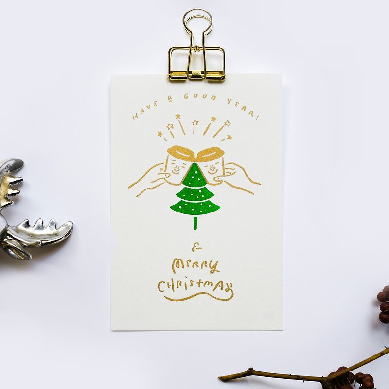 WHOSMiNG 圣诞卡片- COFFEE CHEERS - 卡片/明信片 - 纸 白色