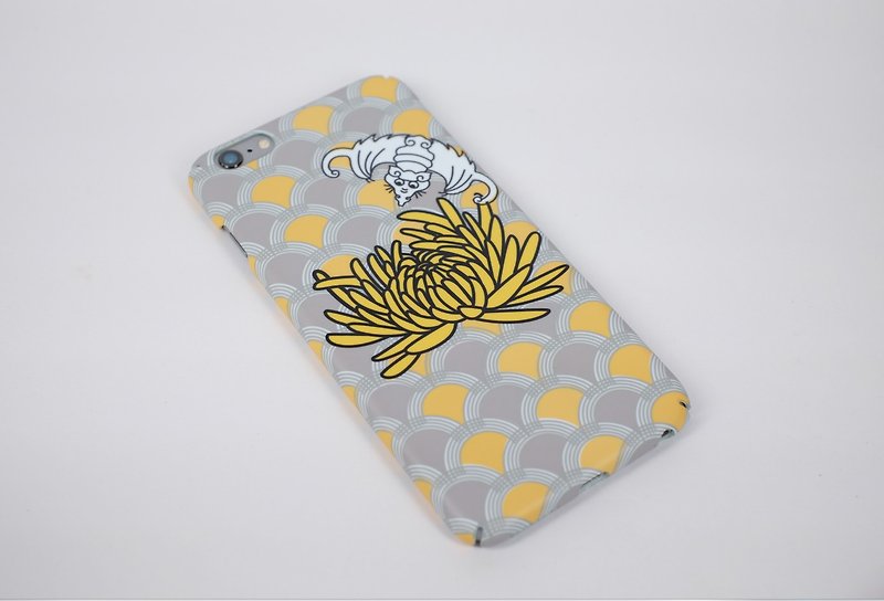 iPhone Android phone case 手机壳 全包边 黄色 蝙蝠 菊花 - 手机壳/手机套 - 塑料 黄色