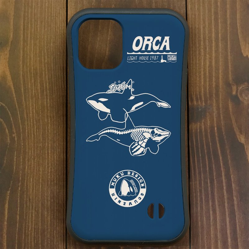 Orca [兼容于 iPhone 15] Orca Lighthouse蓝握把保护壳，适用于 iPhone [多种型号可选] - 手机壳/手机套 - 塑料 蓝色