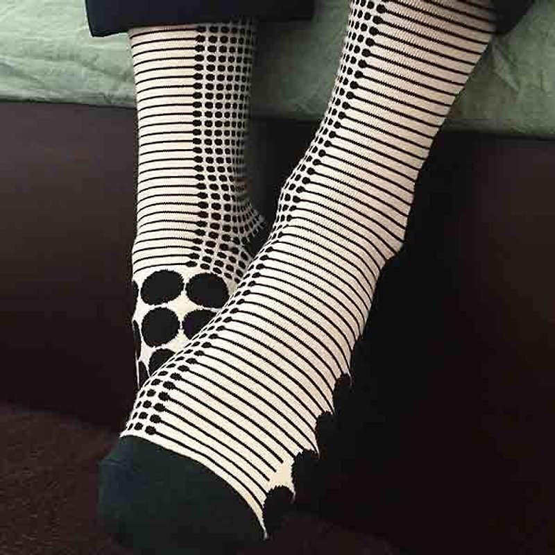 靴下ドット / irregular / socks / dot / dots - 袜子 - 棉．麻 白色