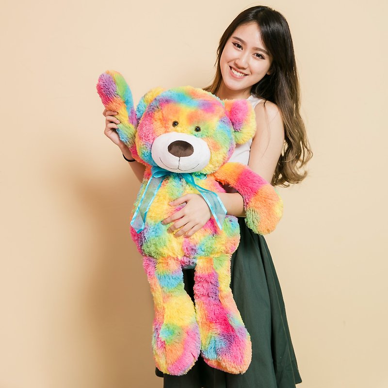 CANDY BEAR 30寸彩虹糖熊 - 玩偶/公仔 - 聚酯纤维 多色