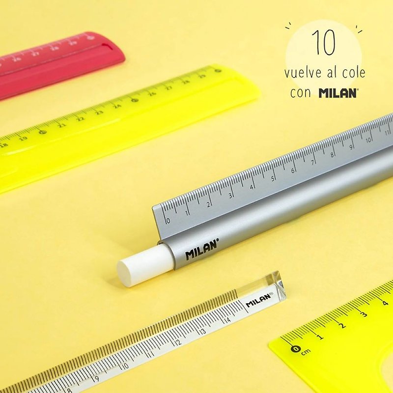 MILAN橡皮擦的完美尺度_15厘米(3色可选) - 其他书写用品 - 塑料 多色