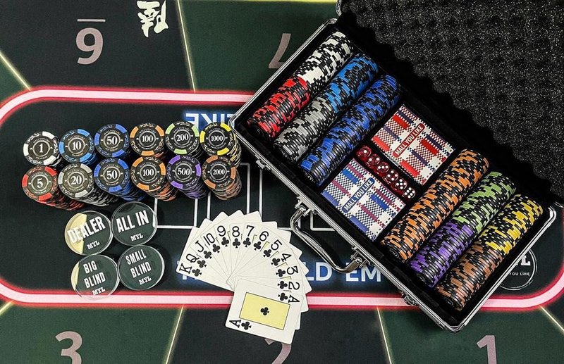 自选面额筹码套装 玻璃DEALER 扑克套装 德州扑克 麻将筹码 POKER - 桌游/玩具 - 粘土 