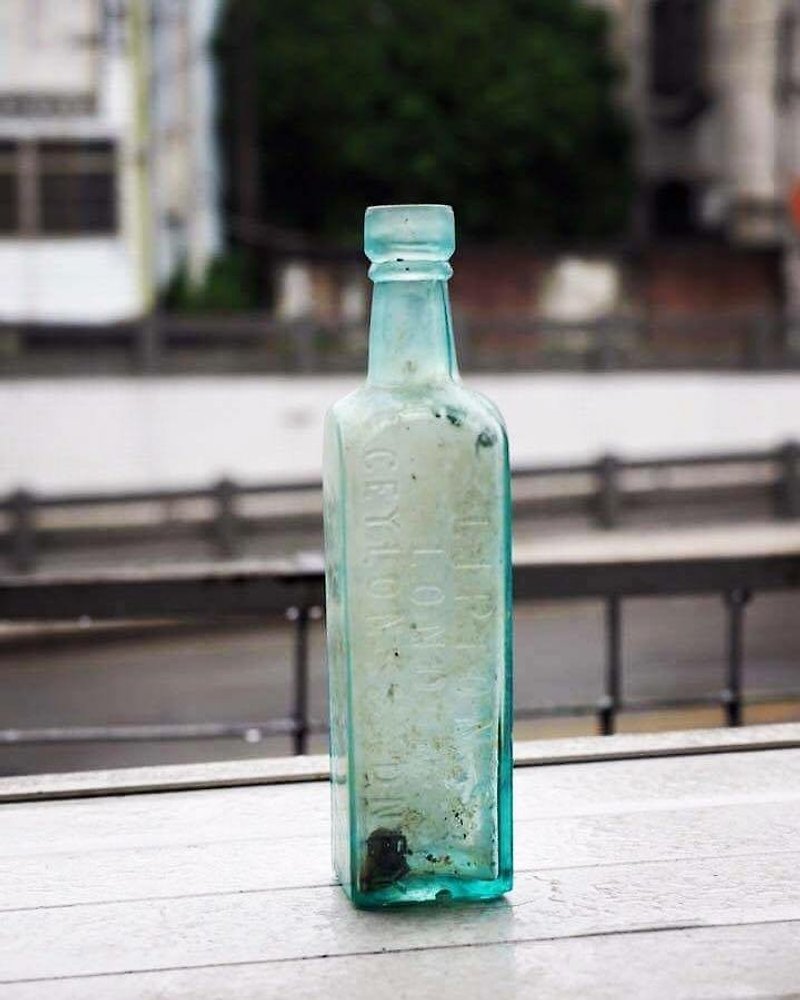 英国制 早期老玻璃瓶 - 摆饰 - 玻璃 