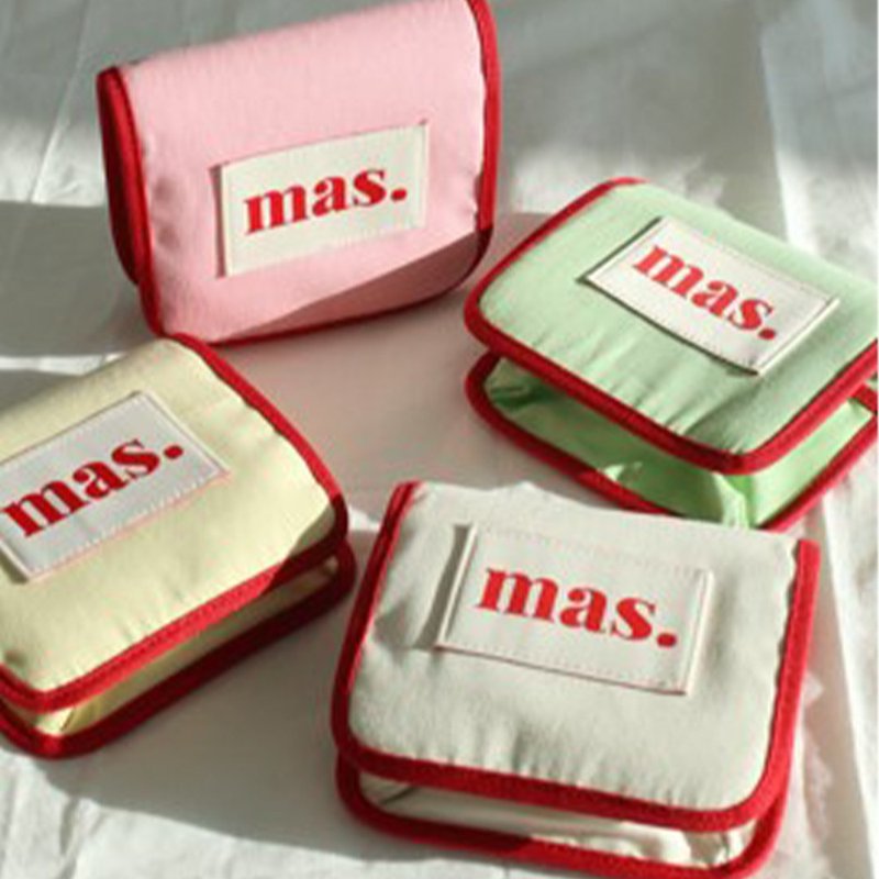 韩国设计师品牌 Masmarulez 麻药化妆包-Macaron pad pouch系列 - 手拿包 - 其他材质 