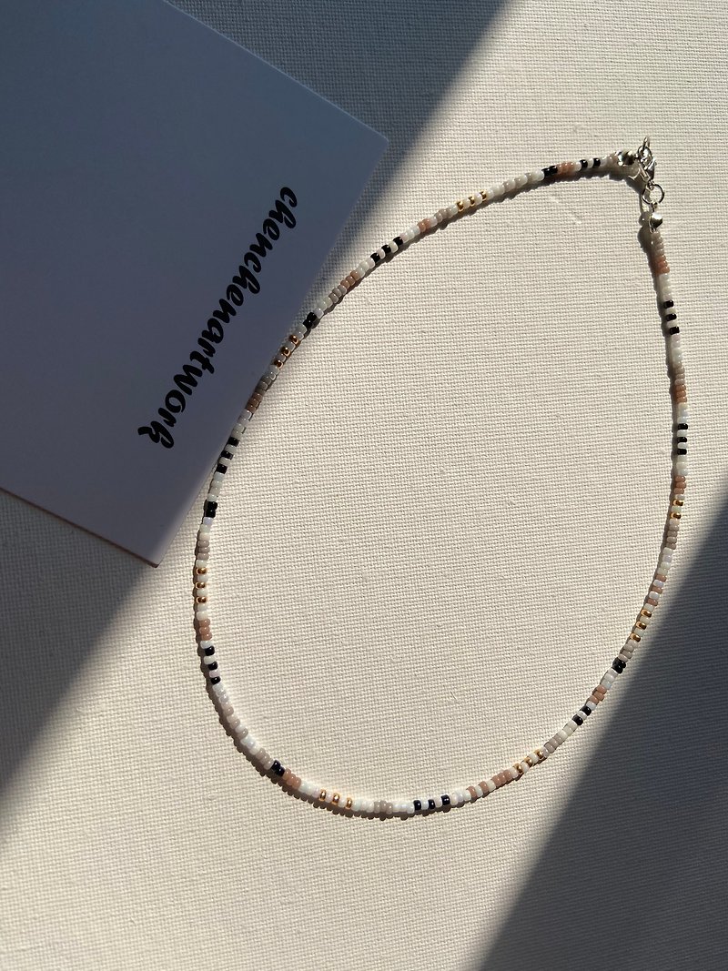 马达加斯加 日本米珠 串珠项链 - 项链 - 其他材质 卡其色