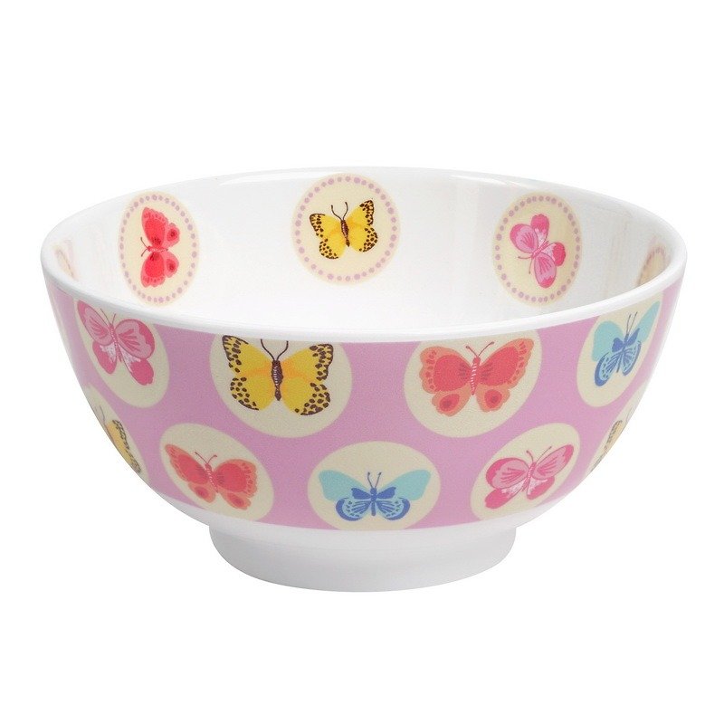 蝴蝶6寸碗-粉 - 碗 - 塑料 
