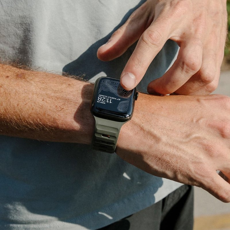 【美国NOMAD】 Apple Watch专用运动风FKM橡胶表带-45/44/42mm - 表带 - 橡胶 多色
