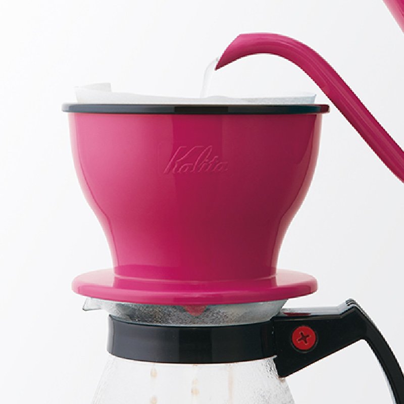 【日本】Kalita │Dual Dripper 双层三孔咖啡滤杯(粉红桃) - 其他 - 树脂 红色