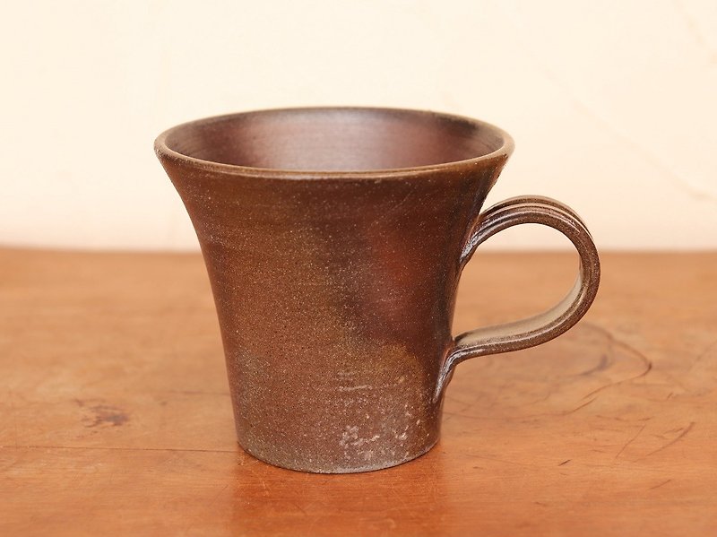 備前 コーヒーカップ(大)　c5-066 - 咖啡杯/马克杯 - 陶 咖啡色
