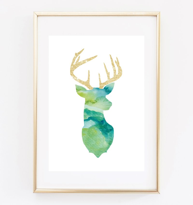 Deer Head 可定制化 挂画 海报 - 海报/装饰画/版画 - 纸 