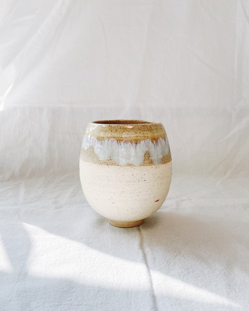 陶瓷手工 | 蛋壳花瓶器皿 - 花瓶/陶器 - 陶 黄色
