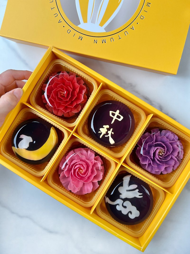 6入/3入果冻花礼盒 - 蛋糕/甜点 - 新鲜食材 粉红色