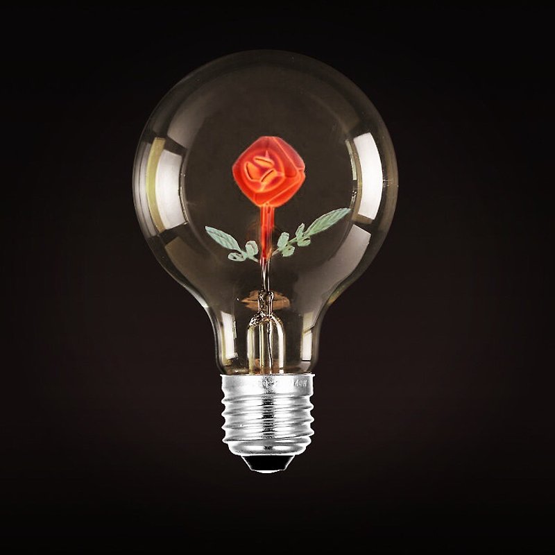 装饰气氛·图案灯泡·玫瑰花灯泡│Good Form·好造形 - 灯具/灯饰 - 玻璃 红色