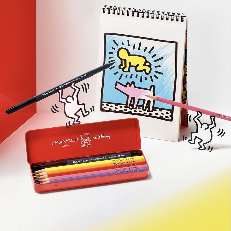 KEITH HARING  卡塔尔   色铅笔着色本完美组合 限量 - 笔记本/手帐 - 其他材质 多色
