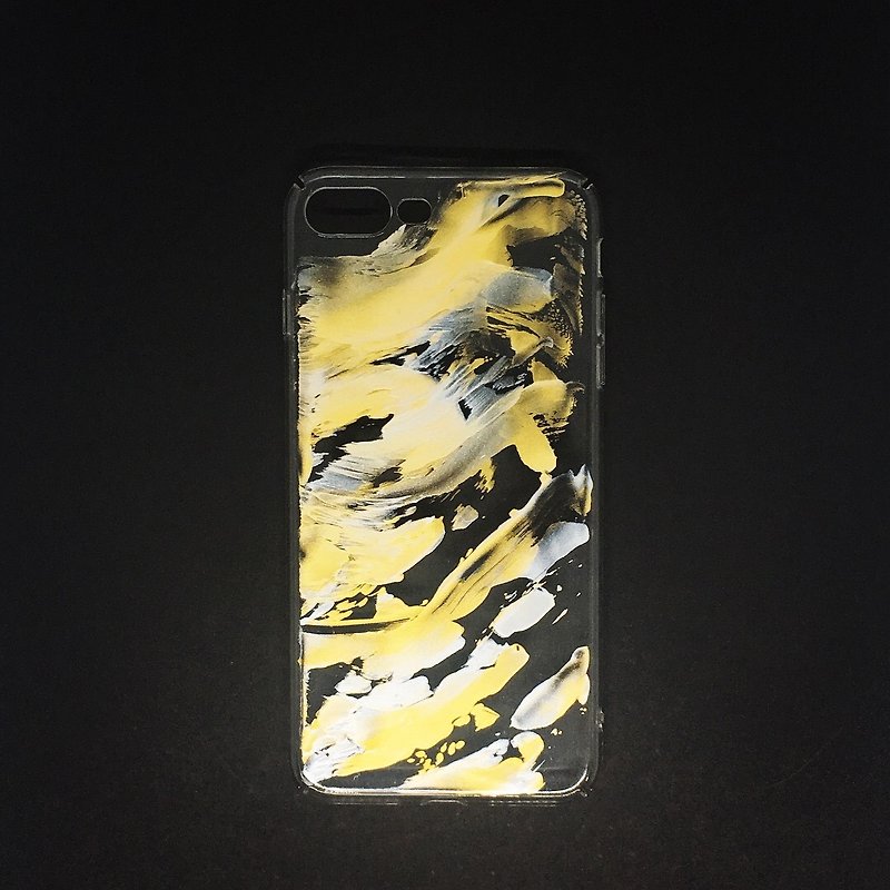 Acrylic 手绘抽象艺术手机壳 | iPhone 7/8+ |  Premium Beer - 手机壳/手机套 - 压克力 金色