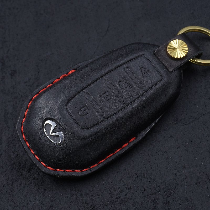 Infiniti  QX60  极致汽车 感应钥匙 智慧型钥匙 钥匙包 皮套 - 钥匙链/钥匙包 - 真皮 黑色