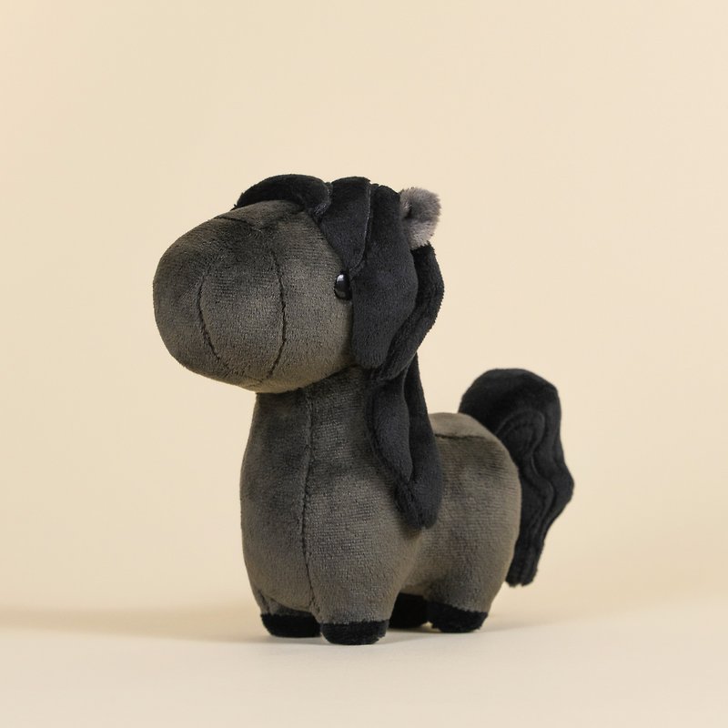 Mini Bellzi | Friesian 小黑马玩偶 - 玩偶/公仔 - 其他人造纤维 黑色