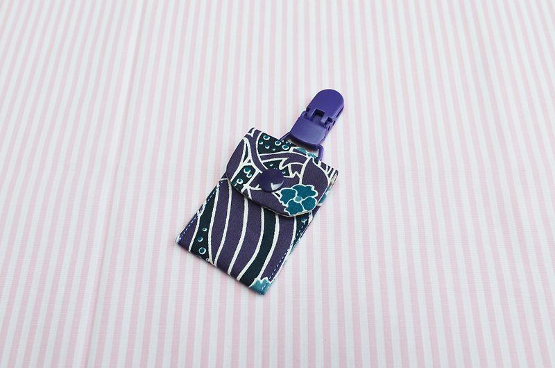 野牡丹 - 宝贝平安符袋 - 围嘴/口水巾 - 棉．麻 紫色