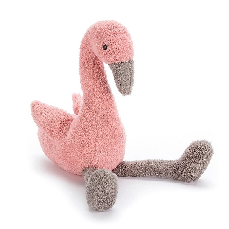 Jellycat Slackajack Flamingo 约33厘米 - 玩偶/公仔 - 棉．麻 粉红色