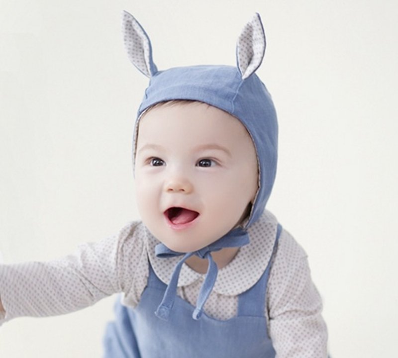 日安朵朵 / Happy Prince 波点兔兔儿童帽 (2色) 韩国制 - 其他 - 棉．麻 蓝色