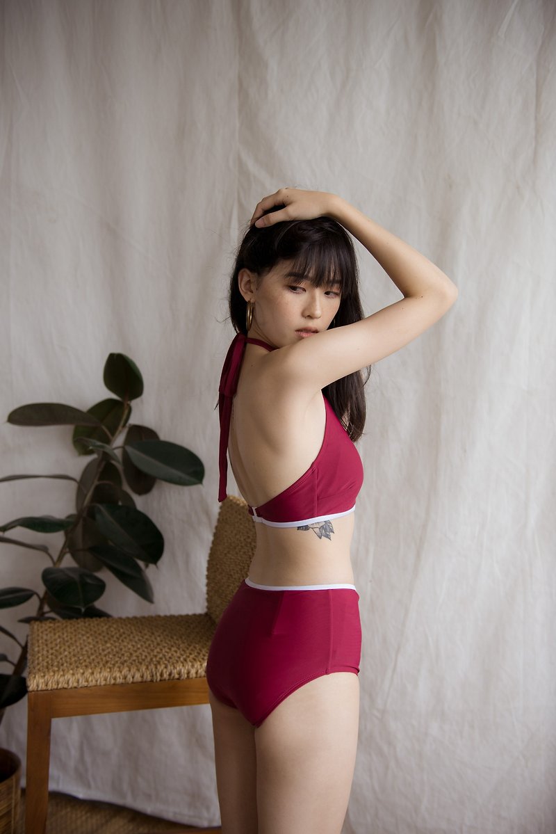 DAPHNE - Maroon / Swimwear - 女装泳衣/比基尼 - 其他材质 红色