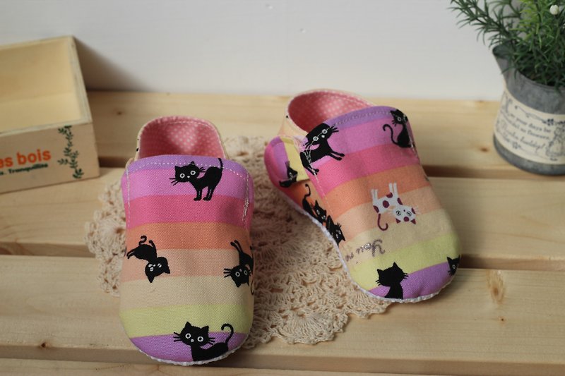 彩虹猫咪-粉 学步鞋 - 童装鞋 - 其他材质 多色