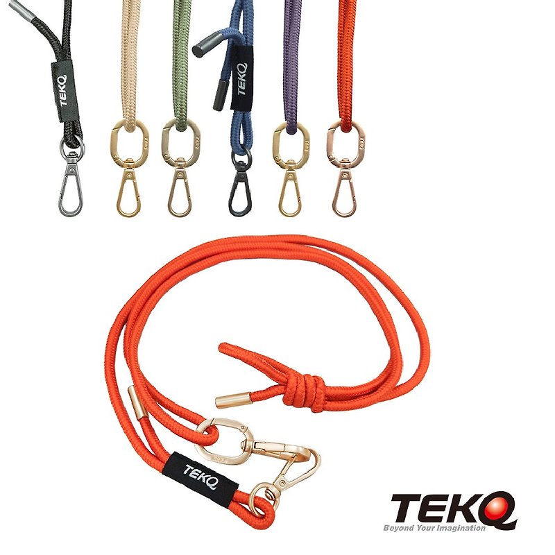 【TEKQ】 6mm编织款手机挂绳组合-斜背带式 共6色 (附夹片) - 挂绳/吊绳 - 塑料 多色