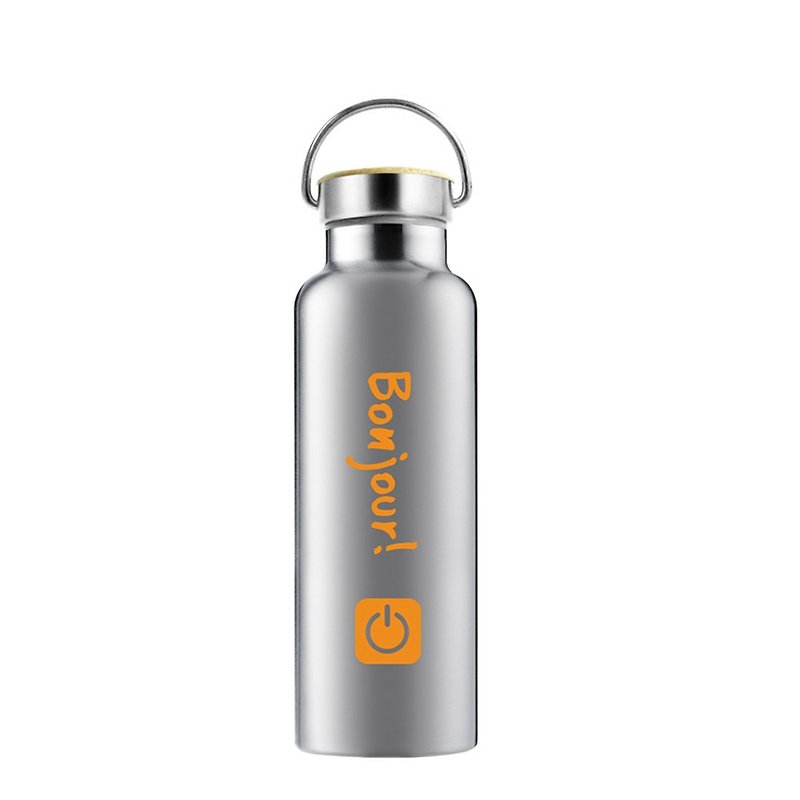 竹盖真空运动水瓶系列 PLUS (bonjour) - 保温瓶/保温杯 - 其他金属 银色