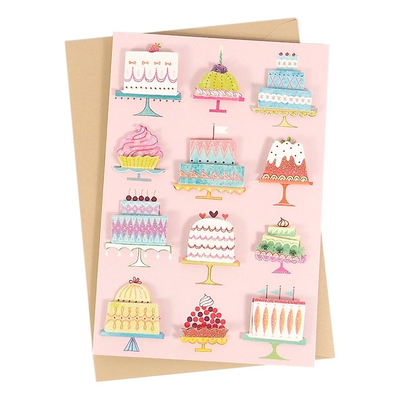 这里有好多蛋糕任你选择【Hallmark-Signature 系列 生日祝福】 - 卡片/明信片 - 纸 多色