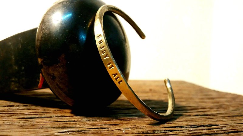 黄铜手环-甜美圆圆款 - 手链/手环 - 铜/黄铜 卡其色