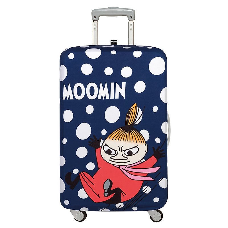 LOQI 行李箱外套／Moomin 小不点蓝【L号】 - 行李箱/行李箱保护套 - 聚酯纤维 蓝色