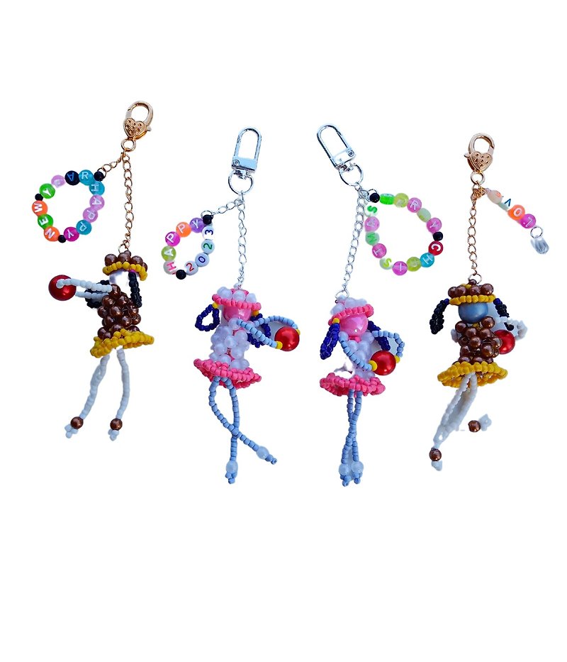 ballet  girls   keychain for Christmas gift ,new year gift and special gift - 钥匙链/钥匙包 - 塑料 多色