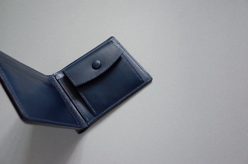 B.Wallet Type03 - Black 零钱短夹 - 皮夹/钱包 - 真皮 蓝色